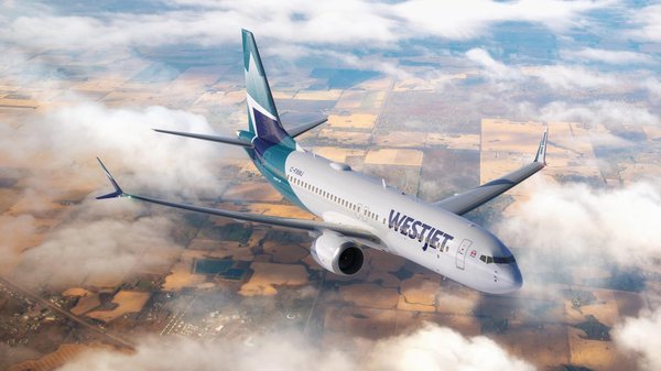 Westjet plane for 'plan your visit'